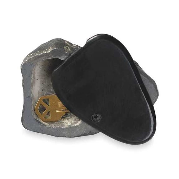 Lucky Line Key Rock Hider, Brown, Plastic, Rock 90691