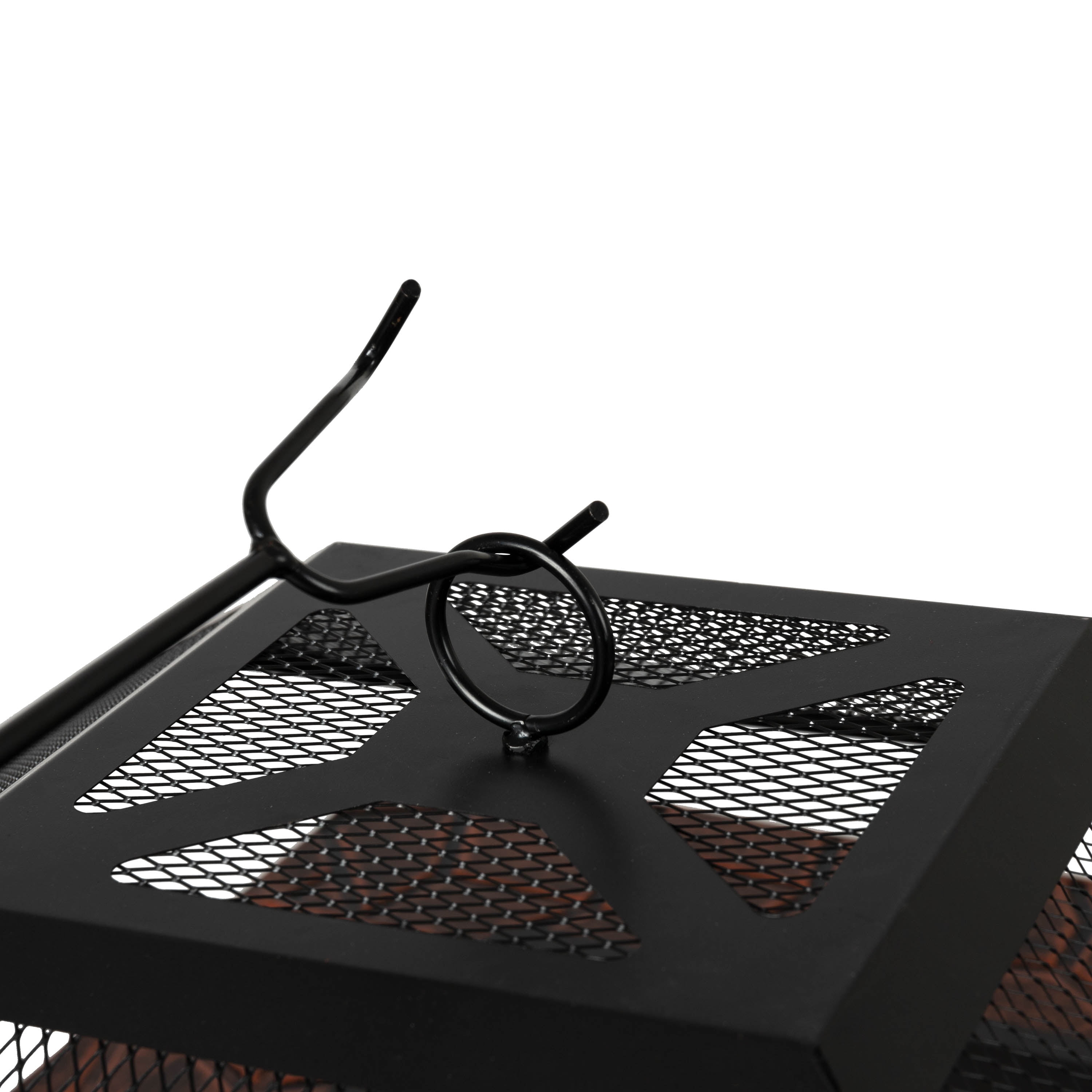 Fire Sense Foxdale Steel Square Wood Burning Fire Pit