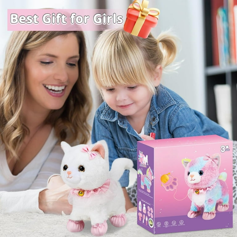 Toy Cat for Kids, Electronic Interactive Cats Plush Toy for