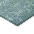thumbnail image 3 of Addison Rugs Chantille Indoor/Outdoor Traditional Global Turquoise Machine Washable Rectangle Rug, 9' x 12', 3 of 8