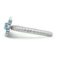 thumbnail image 3 of Sterling Silver Blue Topaz Ring, 3 of 8