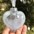 thumbnail image 6 of SMKE 10x9cm Feather Heart Memorial Ornament Piece of My Heart is in Heaven Christmas Tree Brother Keepsake Angel Wing Pendant Comforting Message Remembering Loved Ones, 6 of 7