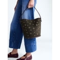 thumbnail image 2 of Free Assembly Women’s Grommet Bucket Bag, Smoky Olive, 2 of 6