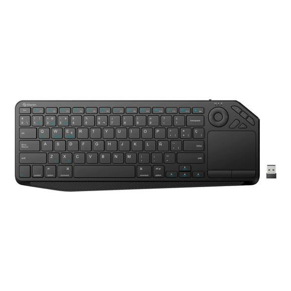 Teclado Bluetooth Steren con touchpad negro multiequipo