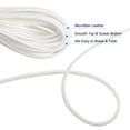 thumbnail image 3 of Faux Suede Leather Cord, Flat Synthetic Leather Strips for Necklace Bracelet Jewelry Beading DIY Crafts White, 3 of 7