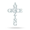 thumbnail image 7 of Amazing Grace Wall Art Cross - Inspirational Steel Décor for Home or Garden (24"/B), 7 of 7