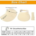 thumbnail image 5 of Ponytail Sun Hats for Women, 2 in 1 Zip-Off Uv Protection Wide Brim Beach Hat Sun Visors, 5 of 7
