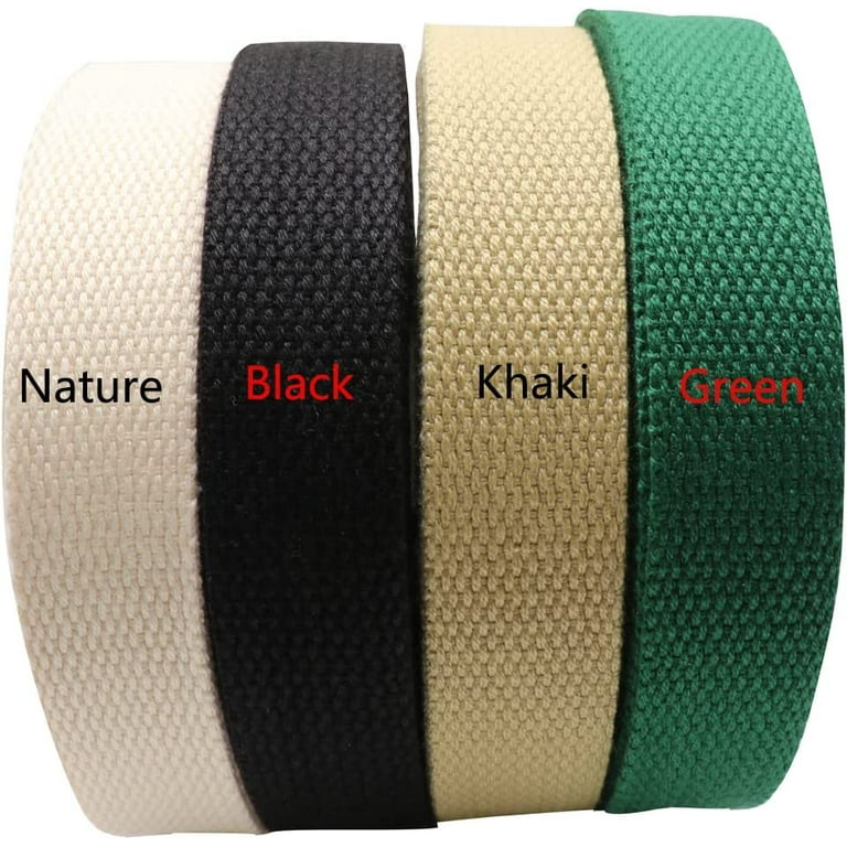 Heavy Cotton Webbing 1 Inch Wide 2 Rolls 20 Yards Straps for