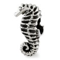 thumbnail image 1 of 925 Sterling Silver Charm For Bracelet Seahorse Bead Animal, 1 of 7