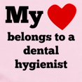 thumbnail image 2 of CafePress - My Heart Belongs To A Dental Hygienist Body Suit - Long Sleeve Cotton Baby Bodysuit, 2 of 4