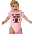 thumbnail image 1 of Gibobby Mameluco para niña con estampado de Rugby y letras de manga corta para niños y niñas, mono para recién nacidos, ropa para niños(Rosa, 6-9 Meses), 1 of 3