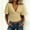 Beige, variant on Womens Solid Color Crop Top Slim Fit Ruched Deep V Neck Cinched Waist Top Short Sleeve T-Shirt for Summer White XXL(XXL)