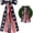 Colorful A9, variant on Patriotic Wreath Sash for Front Door, Red White and Blue Star Pattern Ribbon, Large Wreath Sash for 4th of July Indoor Outdoor Yard Decor