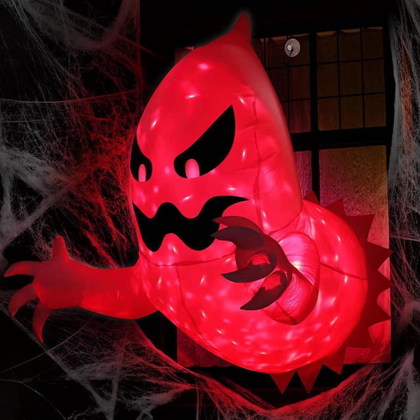 Lámpara de ladrón fantasma LED luz roja decoración de Halloween de miedo decoración de jardín de Halloween