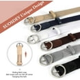 thumbnail image 4 of Braided Belt Elastic Stretch Woven Belts for Women Men Golf Canvas Fabric Belt, 4 of 9