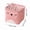 Pink, variant on Yellow Collapsible Storage Basket With Handle Cute Cartoon Animal Linen Cotton Bin For Home Organizing