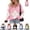 Pink, variant on Womens Collared Knit Pullover Argyle Color Block Jumper Half Zip Long Sleeve Oversized Sweater Trendy Warm Casual Fall Winter Daily Tops