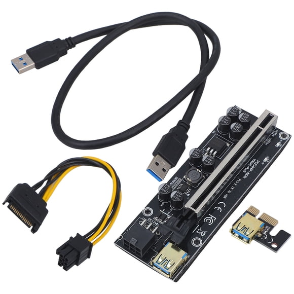 unbranded 1 Set External Graphics Card Graphics Card Adapter PVC Black Laptop Accessory for Gaming