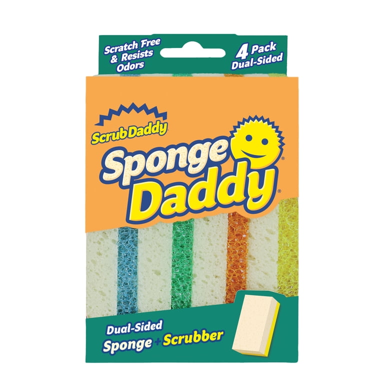 Scrub Daddy Sponge Daddy Non-Scratch Multipurpose Sponges, 4 Pack photo 2