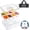 White, variant on Insulated Snackle Box Container with Reusable Ice Pack, 8 Compartment Chilled Beach Bag for Parties, Road Trips, Fruits, Veggies and Snacks