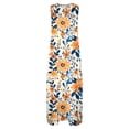 thumbnail image 5 of Nuoqisi Womens Summer Maxi Dress 2026 Casual V Neck Floral Sleeveless Sun Dress Trendy Beach Vacation Long Flowy Dresses, 5 of 8