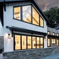 thumbnail image 4 of C Cattleya 2-Pack Matte Black Outdoor Wall Light with Cylinder Clear Glass Shade, 4 of 6