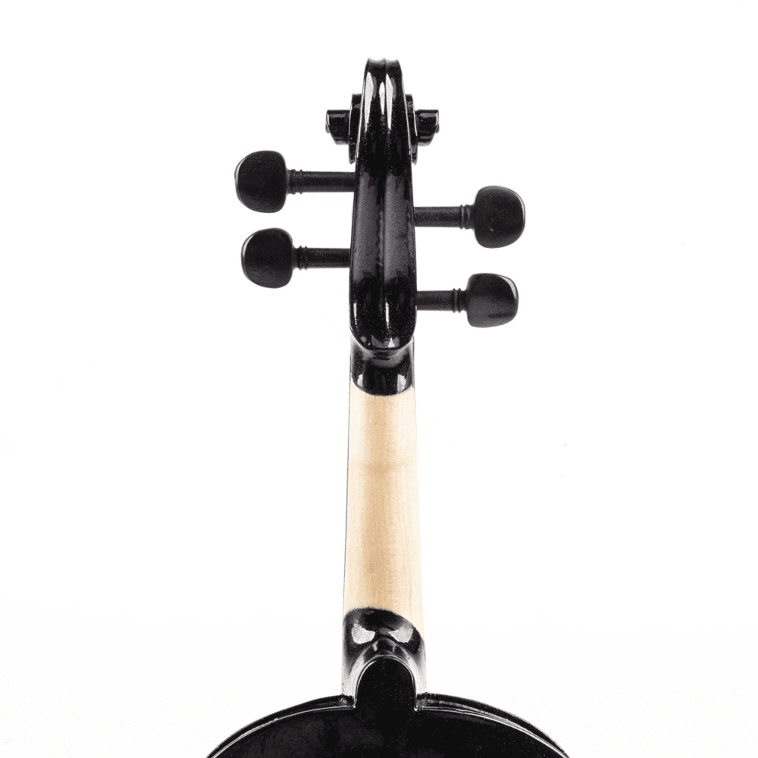 Hassch Beginner Violin 4/4, Solid Wood Violin Kit with Case, Bow and Cloth, Music String Instrument with Strings, Shoulder Rest, Electronic Tuner and Connecting Wire, Black