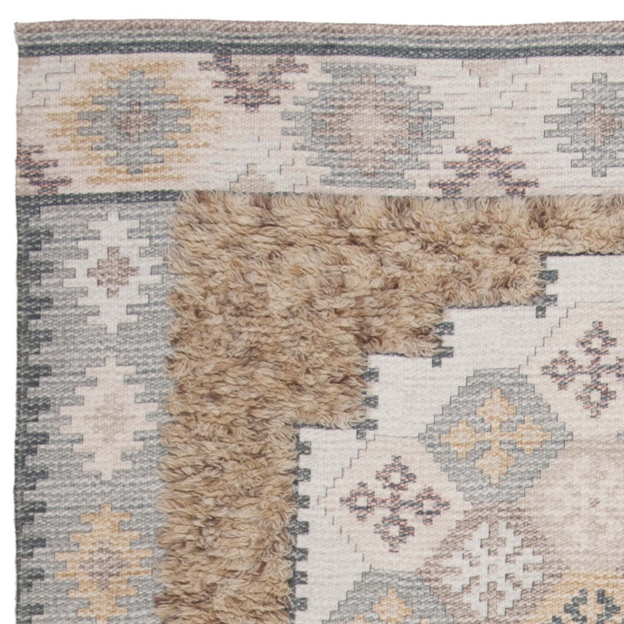 Safavieh  Handmade Saffron Rajmonda Modern Tribal Cotton Rug 5' x 8' 5' x 8' Indoor