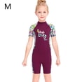 thumbnail image 2 of Buceo vela mojada traje chicas seco rápido stand stands traje de baño manga corta cuello redondo cuerpo completo traje de neopreno para surfear natación buceo púrpura m Advancent OD003667-02, 2 of 7