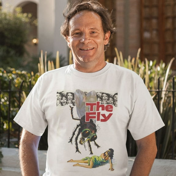 THE FLY t-shirt Retro Designed Sci Fi Movie cotton graphic tee