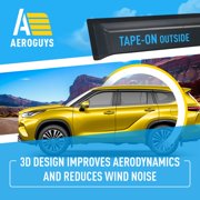 AEROGUYS Tape-On Window Deflectors Extra Durable Window Visors Rain Guards Fit for Toyota Highlander 2020-2026, Sun Visors, Wind Vent Visors, Car Accessories - 6 pcs. AG0739