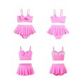 thumbnail image 5 of shqvo Girls wimsuit 2 Piece Bathing Suits Floral Bikini with Skirt Shorts Set Summer Beach Swimwear for 7-12Y Girls, 5 of 5
