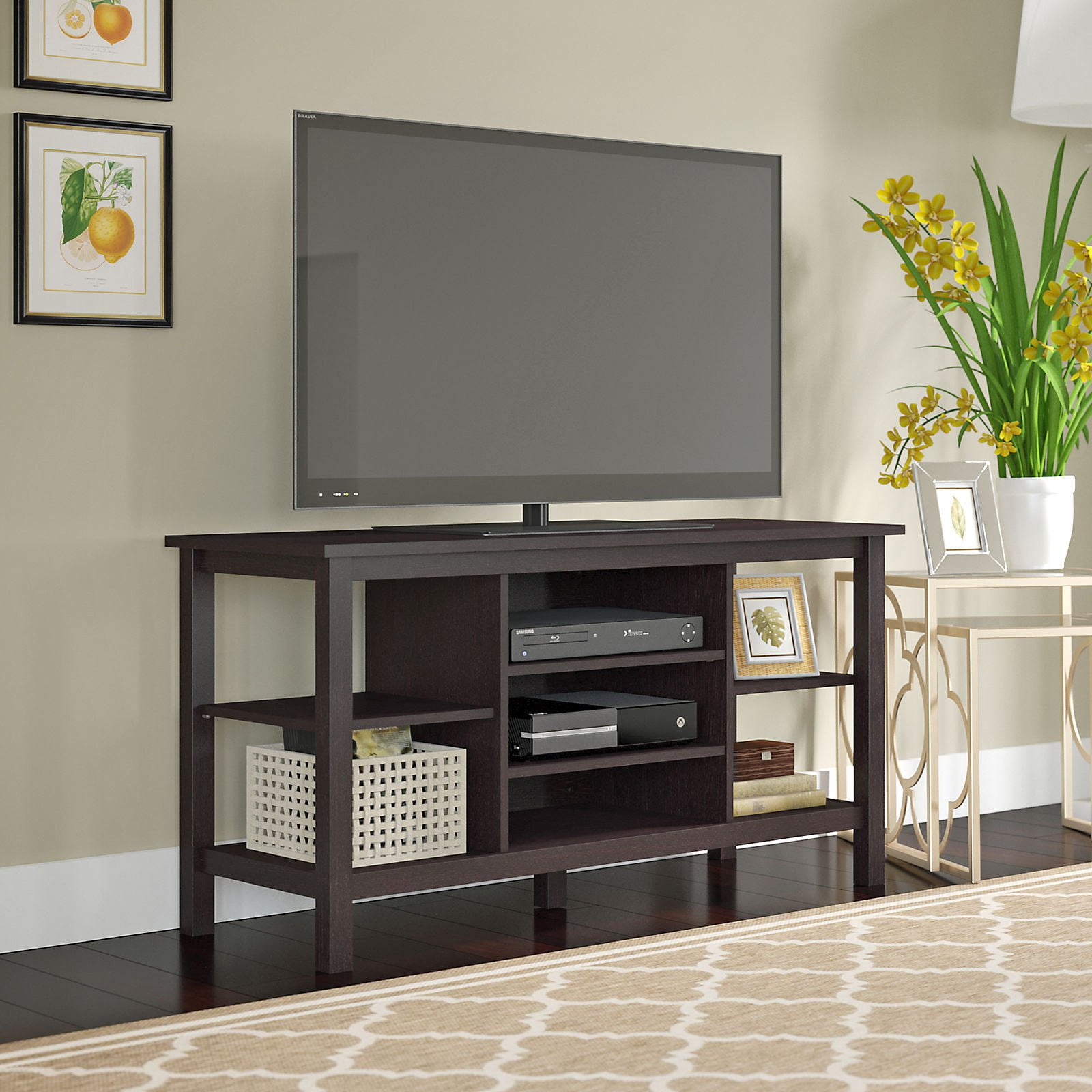 Broadview 47in. TV Stand Espresso Oak