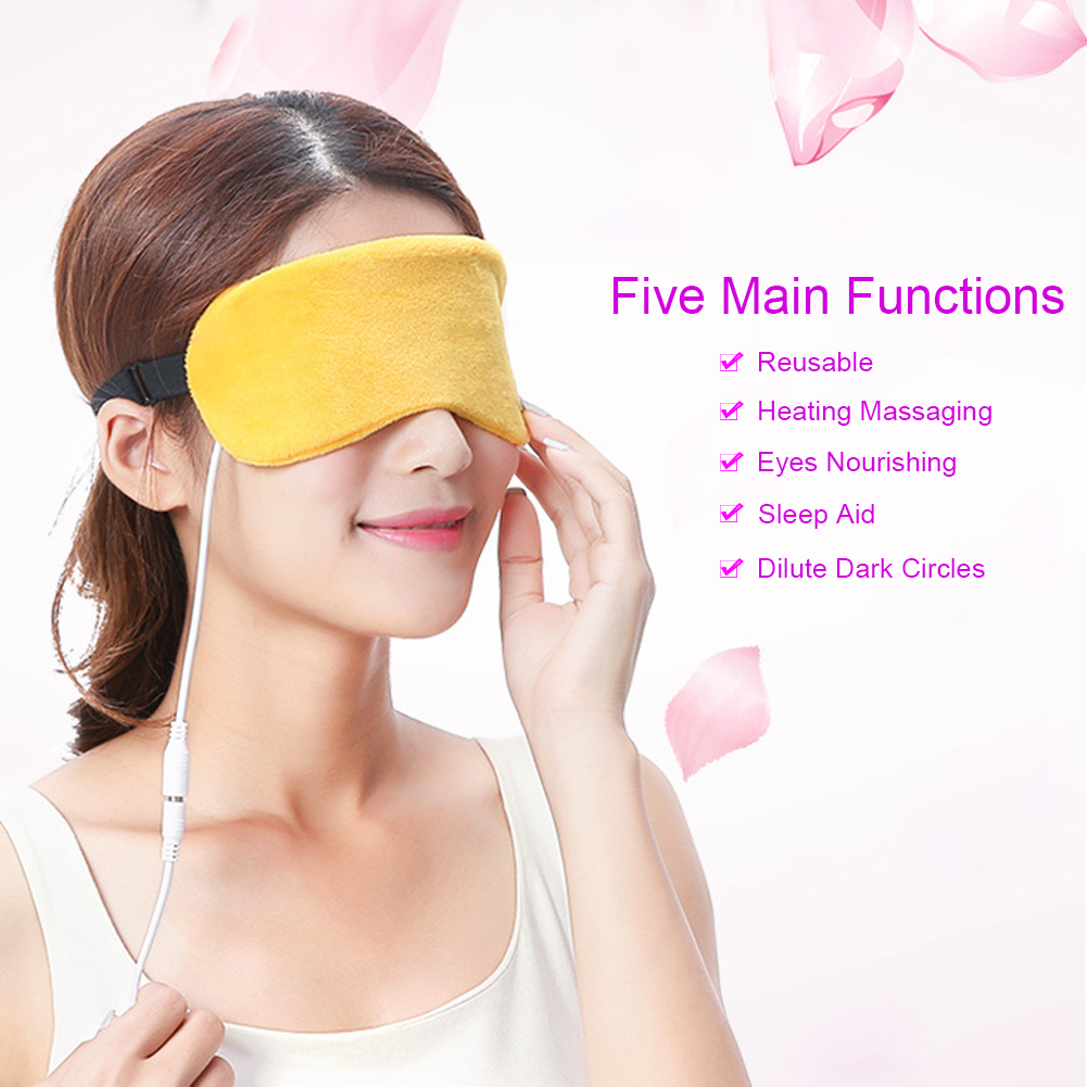 Garosa Travel Eyeshade,USB Heating Steam Eyeshade Lavender Eye Mask Eye