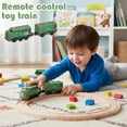 thumbnail image 2 of Electric Remote Trains Toy for Wooden Track,Remote Control & Motorized Train with Sound and Light Effects for Kids 3, ,Brio,Chuggington, 2 of 10