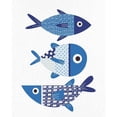 thumbnail image 3 of Bailey, Ann 20x24 Black Modern Framed Museum Art Print Titled - Blue Fish 1, 3 of 5