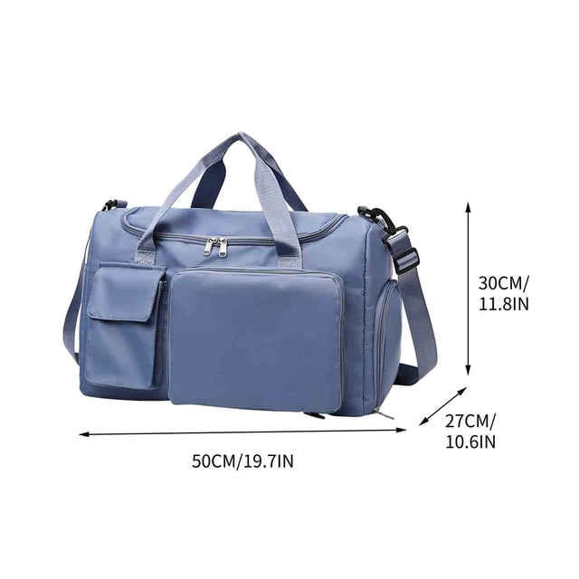 Travel Foldable Crossbody Shoulder Bag with Large Capacity 3-5 Day Clothing Storage and Multiple Compartments