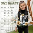 thumbnail image 7 of Uorisanigo Unisex Boys Girls Fleece Jacket Vest Puffy Warm Kids Sunflower Elephant Vest Full Zipper Sleeveless Jacket for Fall Winter Spring, Soft Cozy Outwear Waistcoat 2-12 Years, 7 of 7