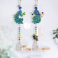 thumbnail image 3 of DIY Double-Sided Acrylic Crafted Mosaic Art Suncatcher Pendants – Set of 2 Beaded Mosaic Art Kit with Sparkling Rhinestones – Window, Wall, Garden Decorative Hanging, Craft  Size SMDZ05, 3 of 7