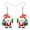 White, variant on Christmas Cute Santa Claus Earrings Acrylic Cartoon Fun Garland Santa Claus Dangle Jewelry For Women Charms Holiday Party Festival Gifts