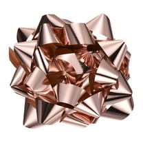 Uxcell 10 Inch Large Gift Bow Metallic Christmas Bows Rose Gold for Gift Wrapping