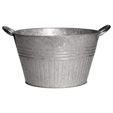 14" Round Tub w/handles - Galvanized