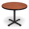 thumbnail image 2 of OFM Model XT36RD 36" Multi-Purpose Round Table with X-Style Pedestal Base, Cherry, 2 of 2