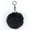 Black, variant on Fashion Faux faux Pom-Pom 3" Plush 1-Piece Accessory Multi-Color Options
