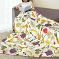 thumbnail image 6 of Pofeuu Vegetable Print Ultra-Soft Micro Fleece Blanket,for Bed Or Sofa,All Season Throw Blankets Flannel Blanket-40"x30", 6 of 7