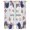 Whte Blue, variant on Happy Independence Day Tier Curtains 24 Inch Length, 4th of July Rustic Floral Leaves Berries Cafe Curtains for Bathroom Over Sink, Small Kitchen Curtain Light Filtering Drapes 2 Panels 27.5"Wx24"L