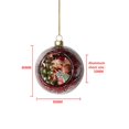 thumbnail image 4 of Venta al por mayor de sublimación transparente en blanco decoración navideña adornos colgantes sublimación colgantes en blanco de Navidad, 4 of 4