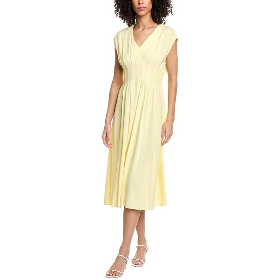 Nanette Nanette Lepore womens Sleeveless Midi Dress, l, Yellow