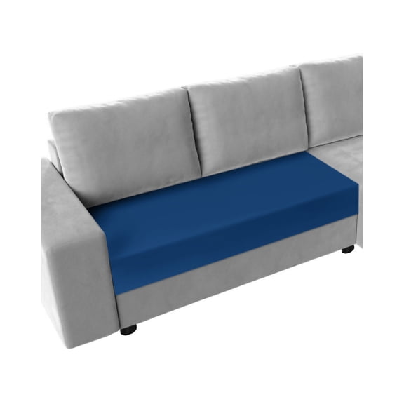 Pure Navy Blue Couch Cushion Covers Stretch, Washable Sofa Seat Covers Individual Seat Cushion Sofa Slipcovers Simple Solid Color Couch Cover Furniture Protector M-1PCS