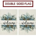 thumbnail image 6 of Welcome Winter Garden Flag 12.5x18 Double Sided, Pine Twigs Rustic Farmhouse Decoration for Seasonal Christmas Wedding Yard Outdoor, 6 of 6